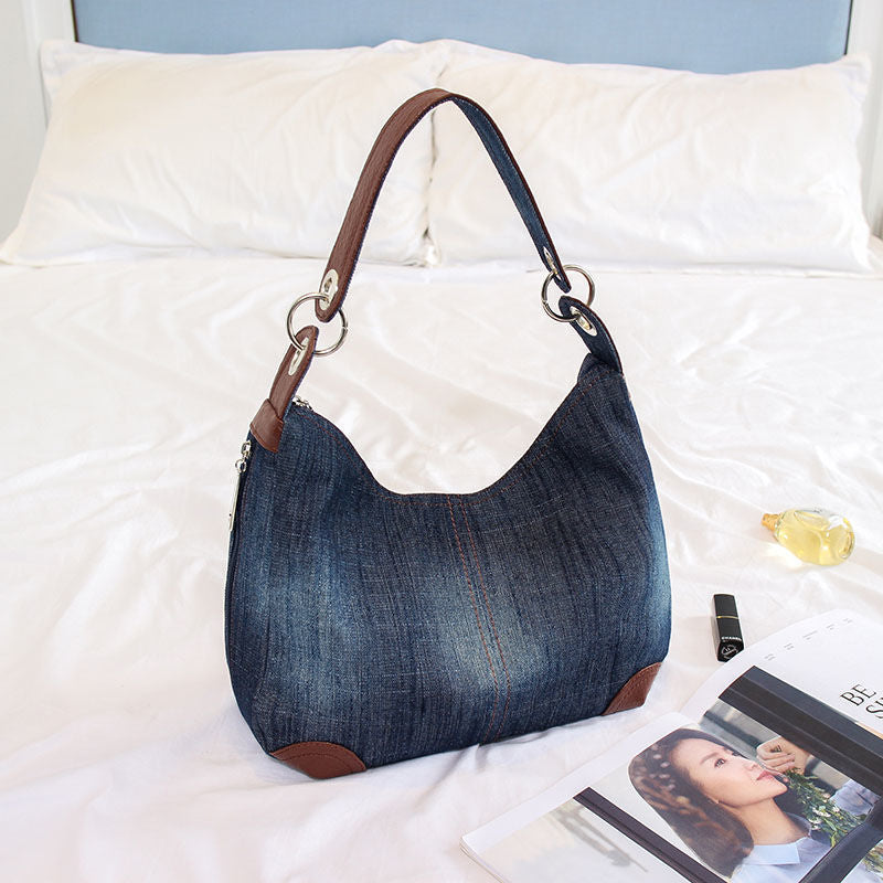 Durable Women's Denim Large Canvas Fashion Women's Messenger Bag