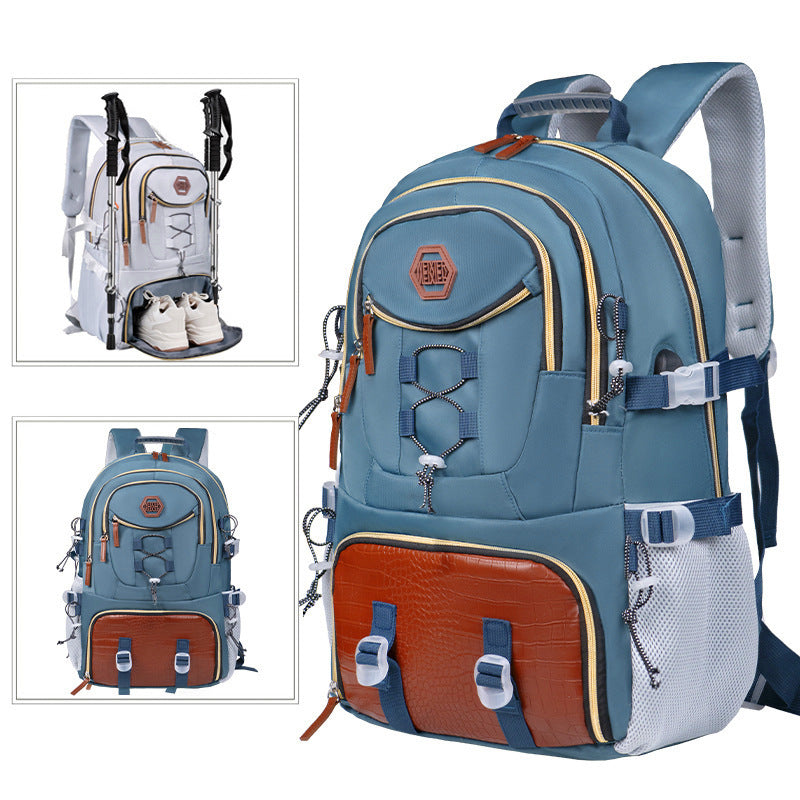Oxford Cloth Good-looking Large Capacity High Sense Leisure Backpack