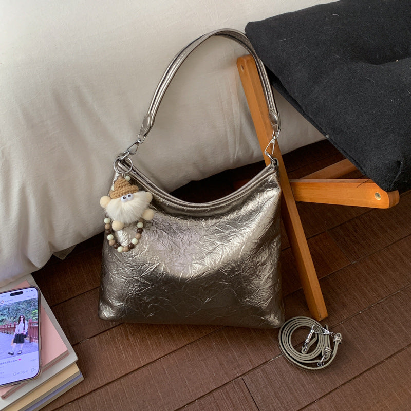 Women's Retro Wax Oil Leather High-grade Sensor Bags