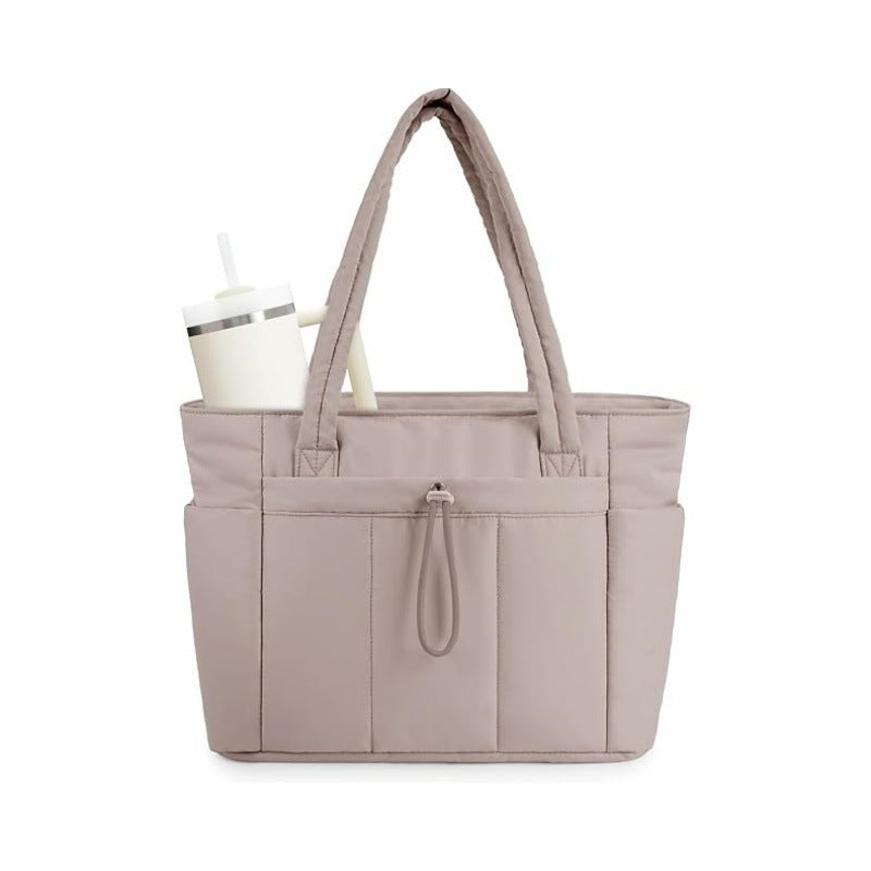 Classy Women's Quilted Large Capacity Computer Tote Bag