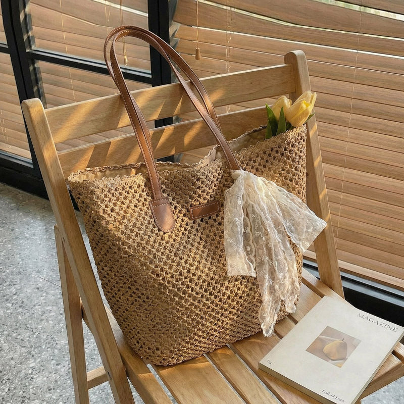 Women's Style Fashion Large Capacity Underarm Simple Tote Bag