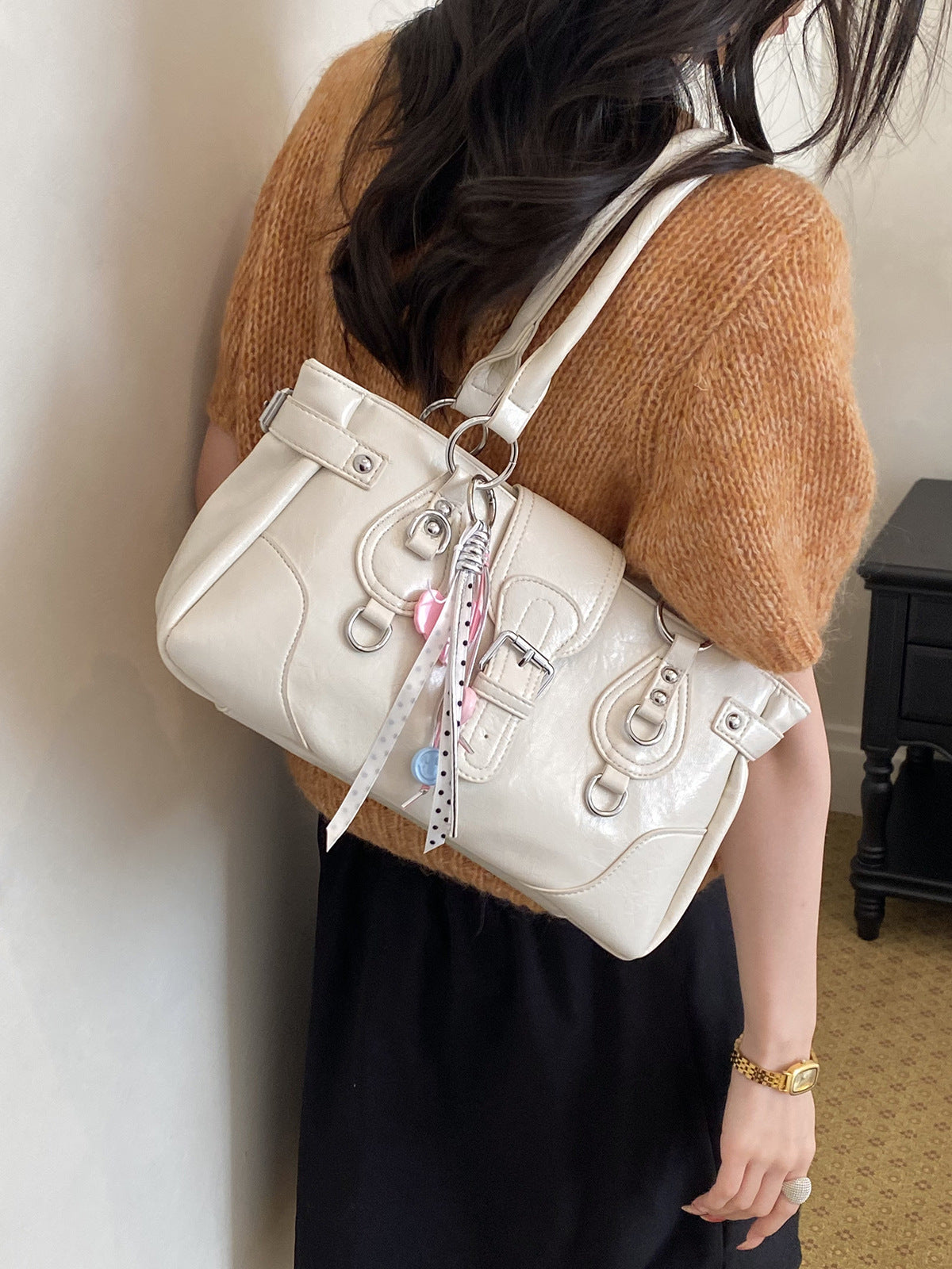 Women's Fashion Commuter Large Capacity High-grade Carrying Underarm Bag