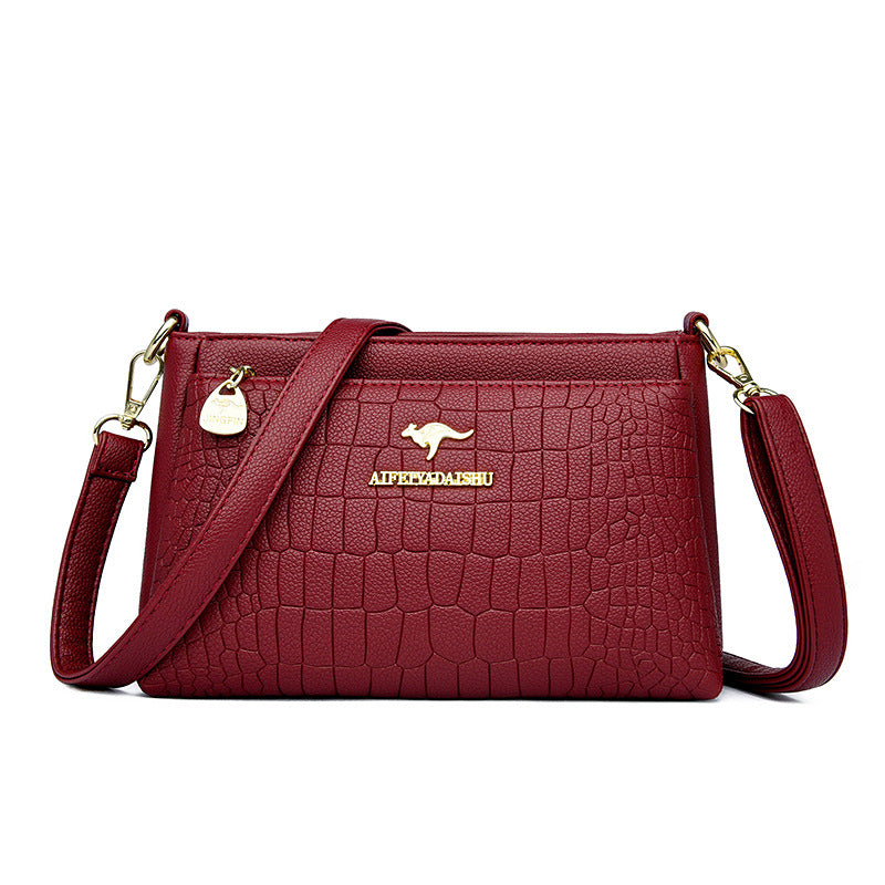 Embossed Large Capacity Underarm Multipurpose Portable Women's Messenger Bag