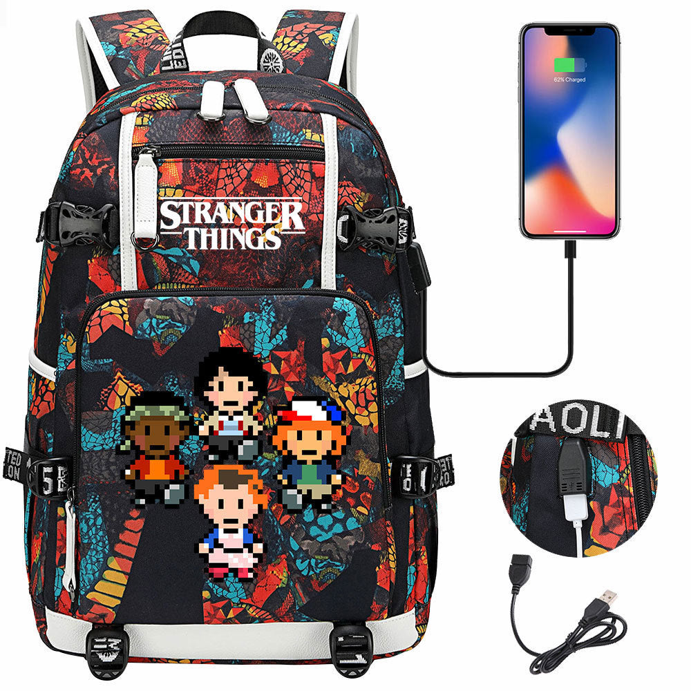 Women's & Men's Peripheral Printed Youth Leisure Backpack