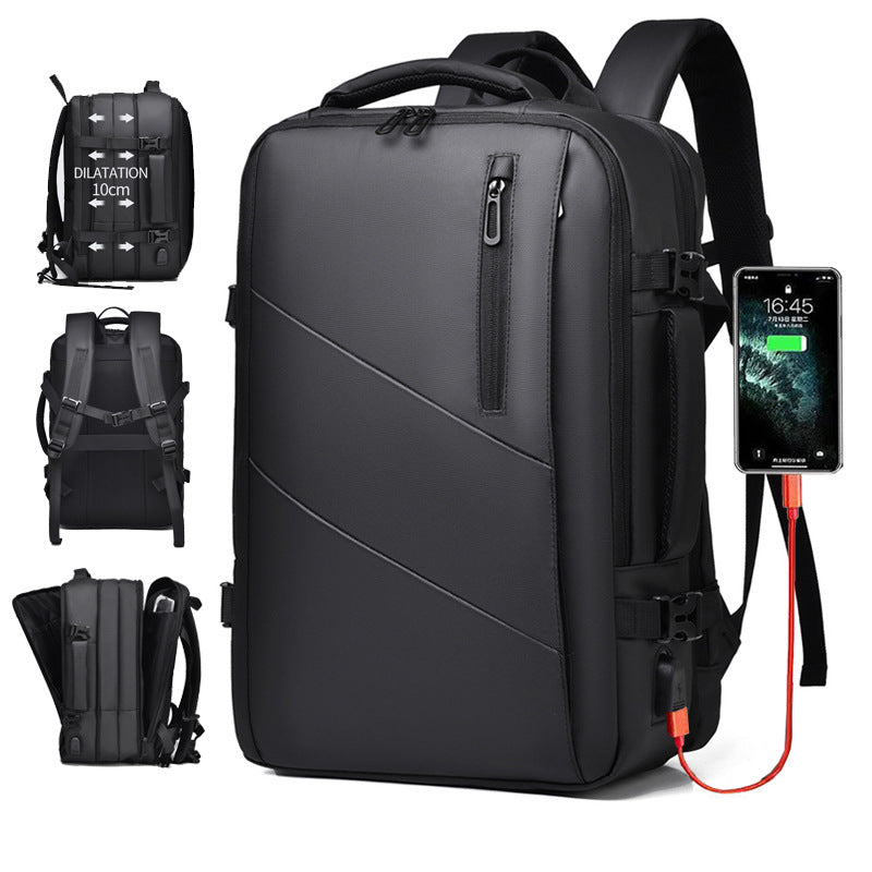 Men's Extendable Trip Derm Computer Large Capacity Business Backpack
