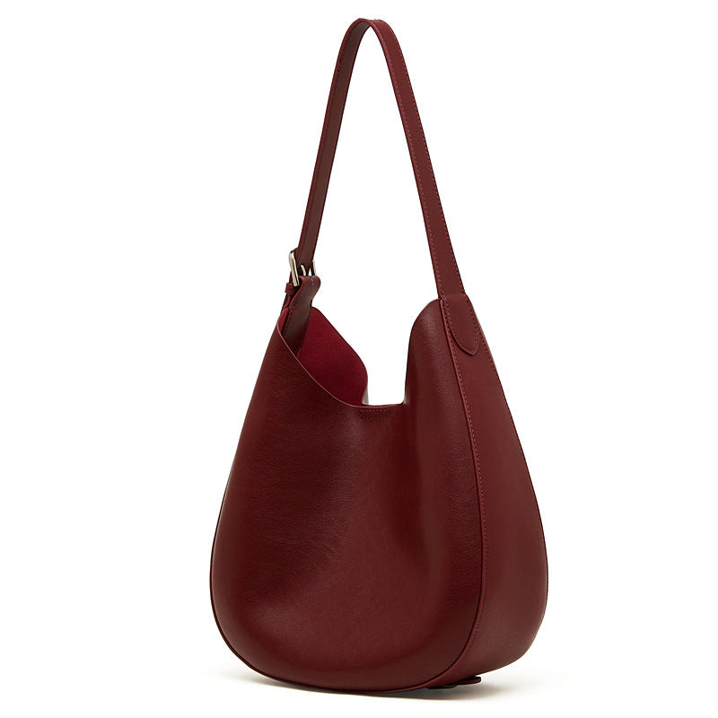 Women's Underarm Genuine Leather Design Selenodont Fashion Tote Bag
