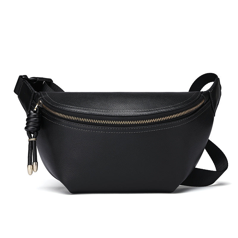 Unisex Lightweight Commuter Trendy First Layer Cowhide Polyester Men's Messenger Bag