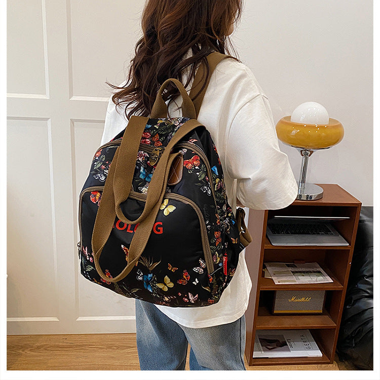 Slouchy Comfortable Elegant Women's Pansy Lightweight Leisure Backpack