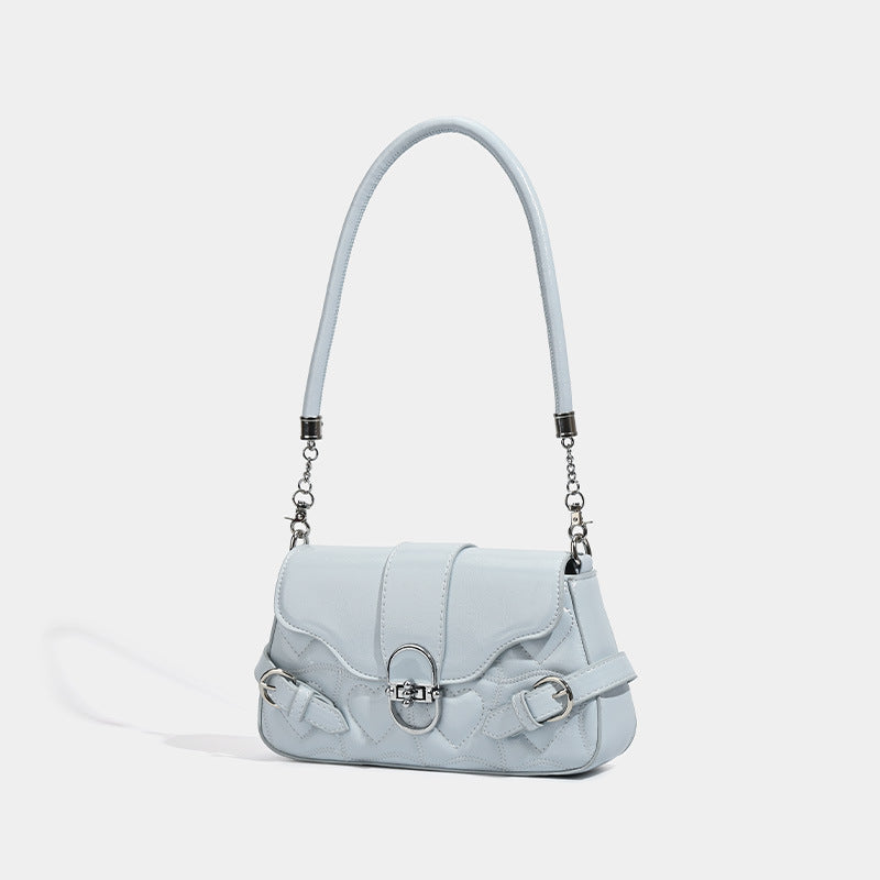 Women's Sweet Cute Hardware Flap Commuter Underarm Bag