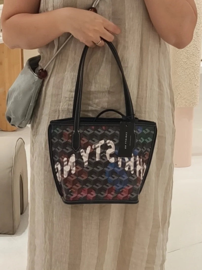 Beautiful Cool Women's Printed Simple Basket Women's Handbag