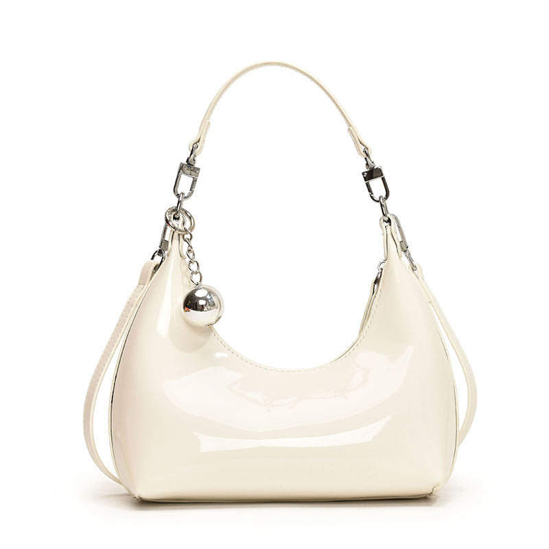 Women's Glossy Pea Korean Fashionable Simple Niche Women's Shoulder Bag