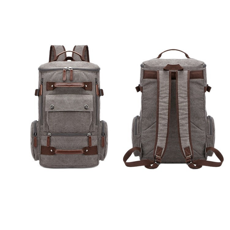 Glamorous Retro Canvas Large Capacity Durable Backpacks