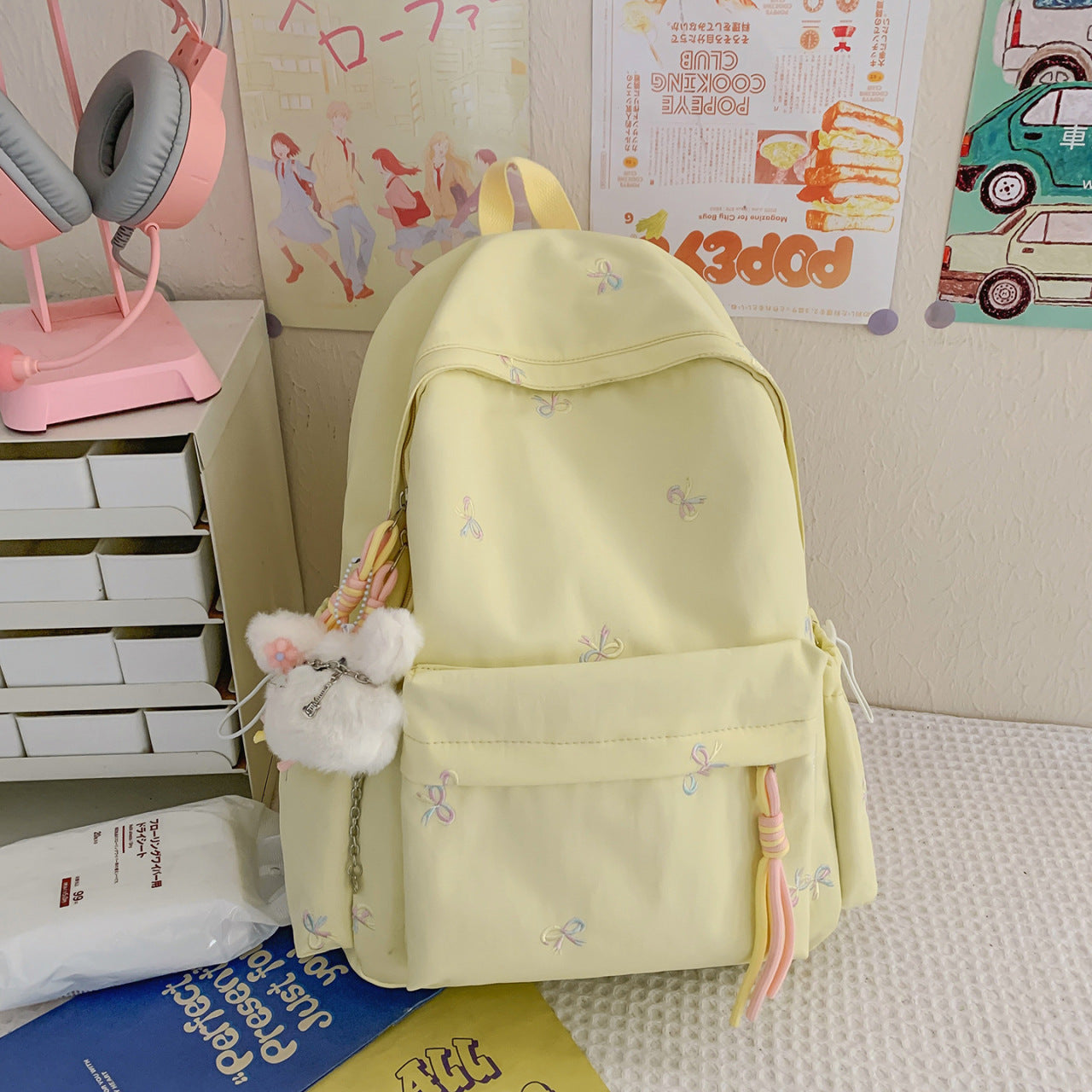 Good-looking Simple Cute Bow For Sweet Backpacks
