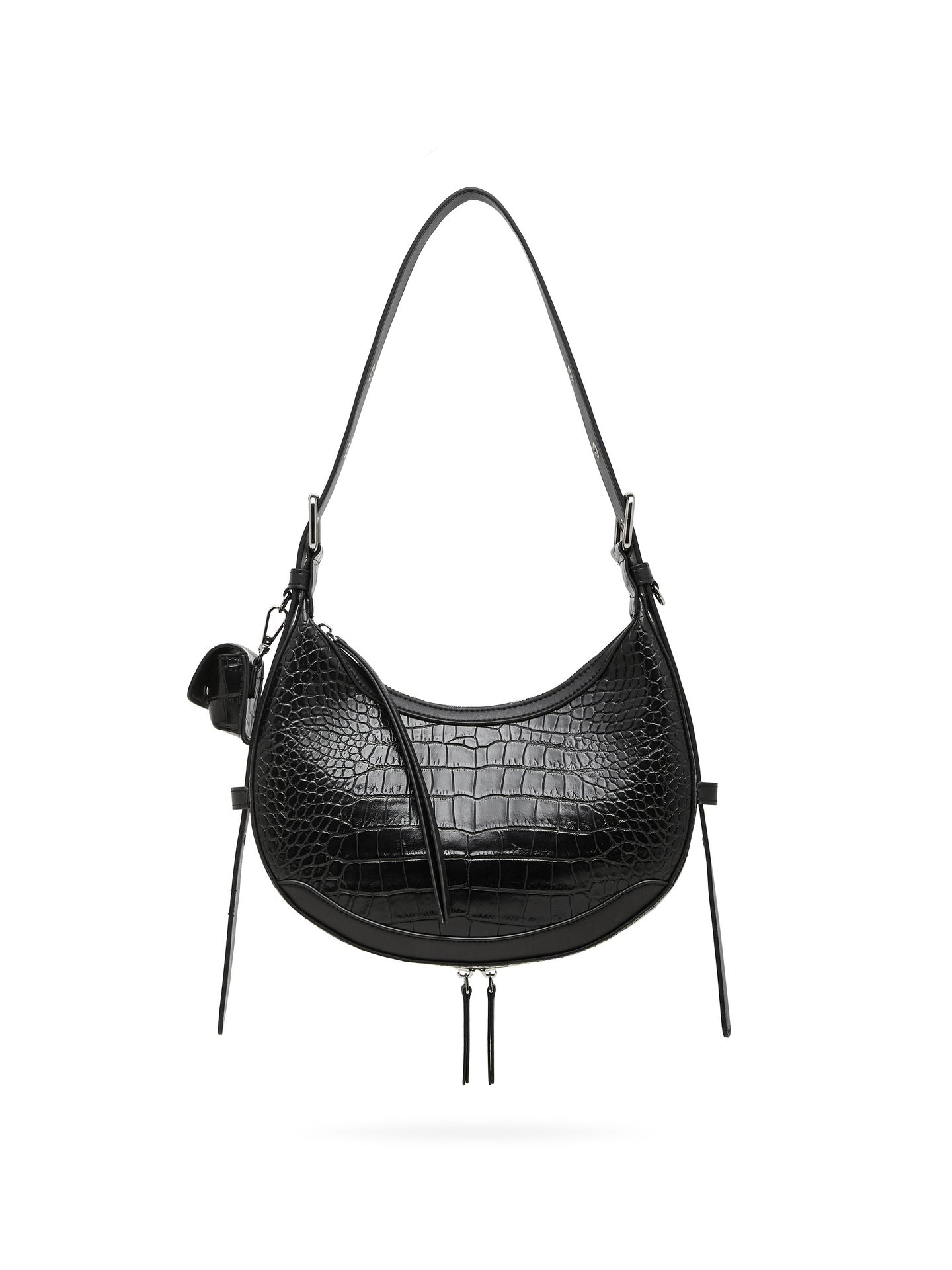 Trendy Korean Style Summer Underarm Moon Solid Color Elegant Bags