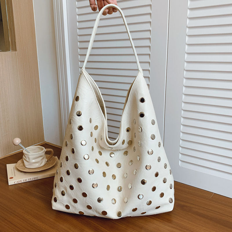 Women's Commuter Large Capacity Underarm Textured Women's Shoulder Bag