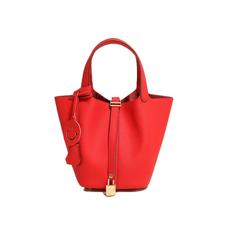 Women's Vegetable Basket Summer Imported Cowhide Handbags