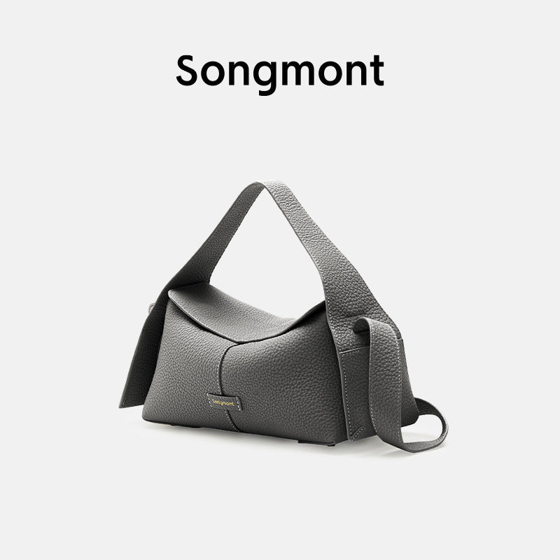 Hanging Series Portable Roof Layer Cowhide Women's Shoulder Bag