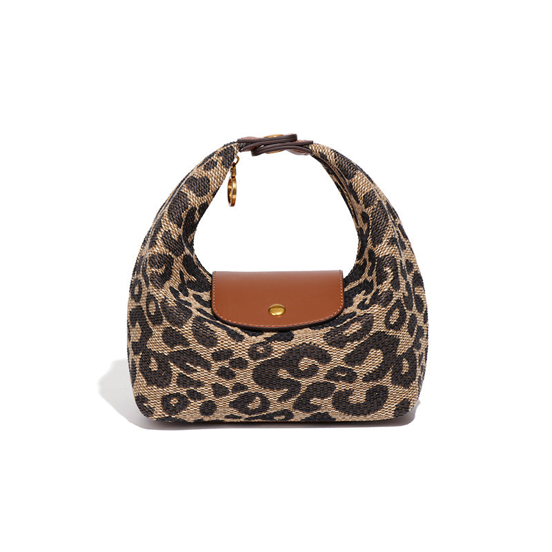 Women's Polyester Waterproof Lunch Box Fashion Portable Versatile Underarm Bag