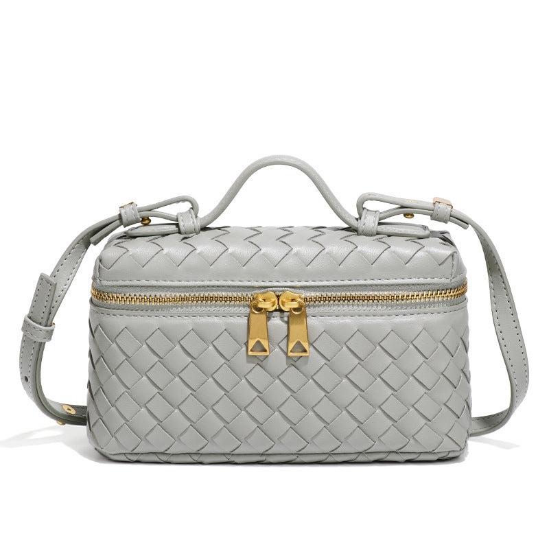 Women's Handmade Woven Fashion Lunch Box Trendy Bags