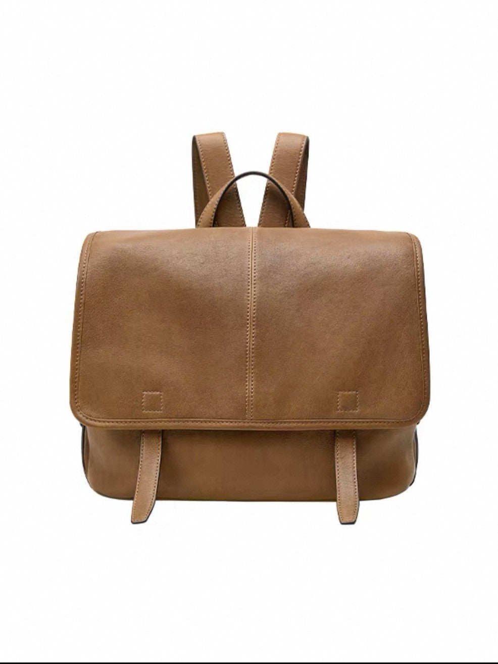 Song Vegetable Tanned Sheepskin Genuine Leather Niche Backpacks