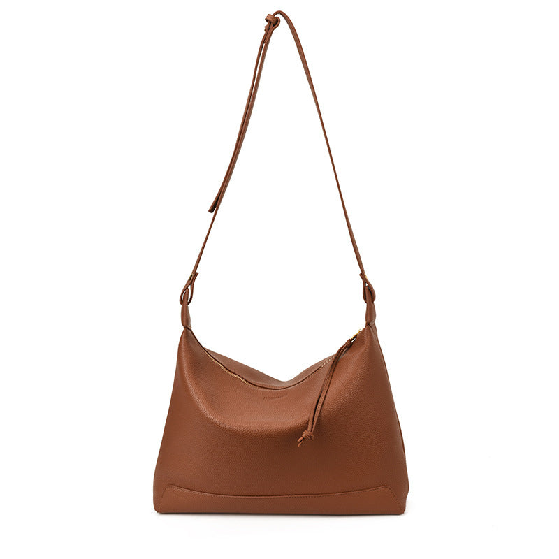 Women's Portable Large Capacity Commuter Simple Versatile Zipper Bags