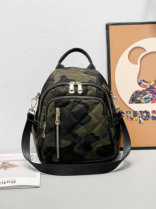 Rhombus Style One Mini Versatile Simple Women's Backpack
