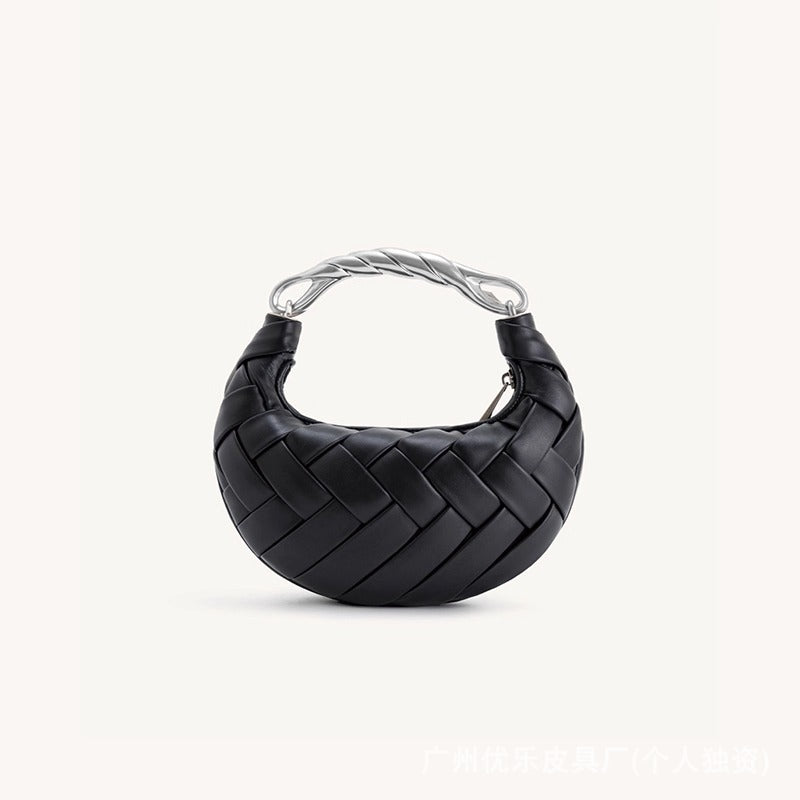 Women's Bird's Nest Woven High Sense Handbags