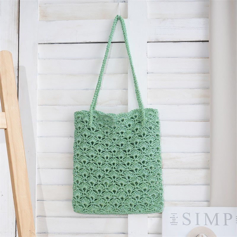 Women's Shell Crocheted Exquisite Niche Bright Sier Women's Shoulder Bag
