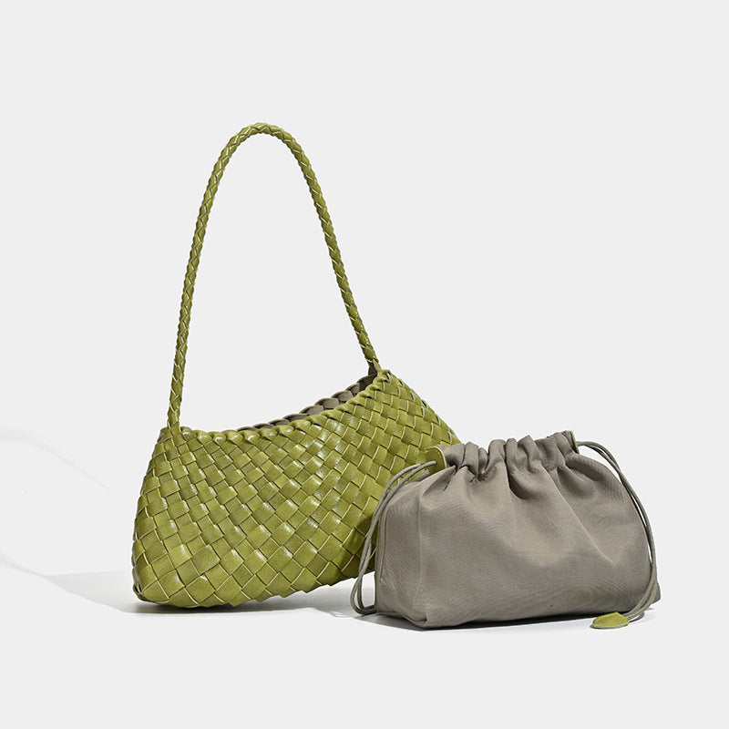 Women's Versatile Retro Vacation Style Portable One Underarm Bag