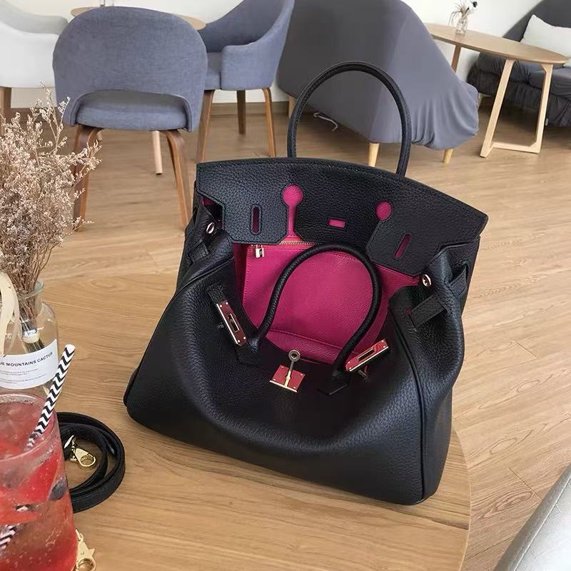Leather First Layer Cowhide High-grade Fashion Large Women's Handbag