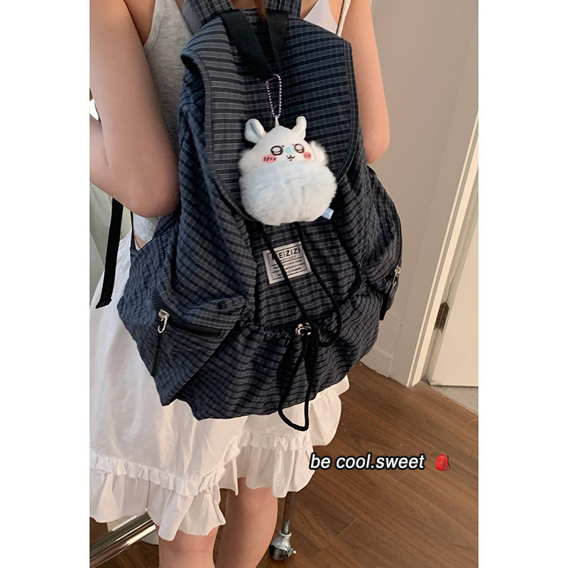Women's Large Capacity Canvas Plaid Fashion Bags