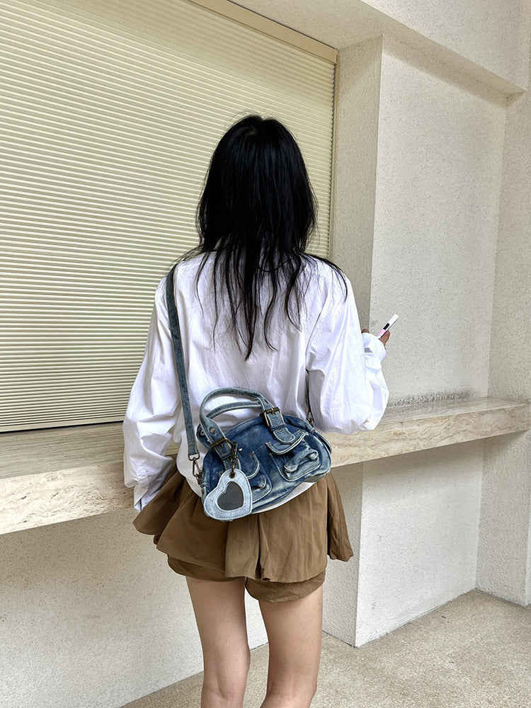 Women's Washed Denim Punk Retro Jeans Women's Handbag