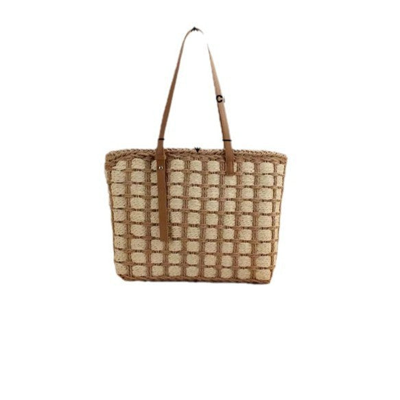 Women's Color French Portable Woven Large Capacity Women's Shoulder Bag