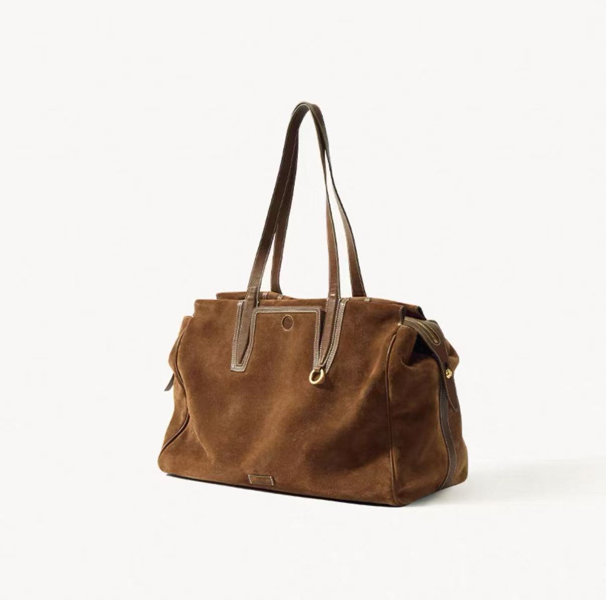 Mountain Trail Vegetable Tanning Leather Large Women's Shoulder Bag