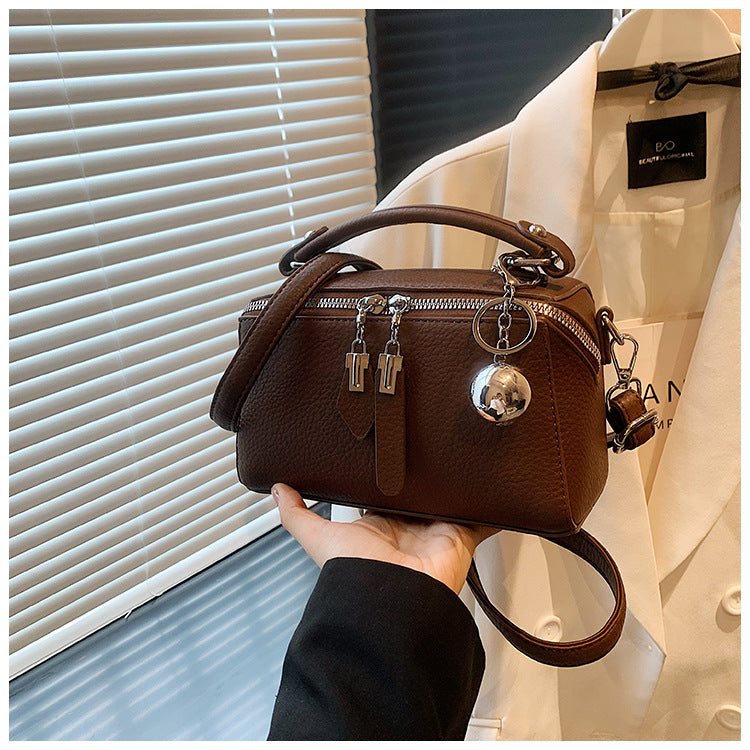 Women's Stylish Good Texture Retro Simple Boston Underarm Bag