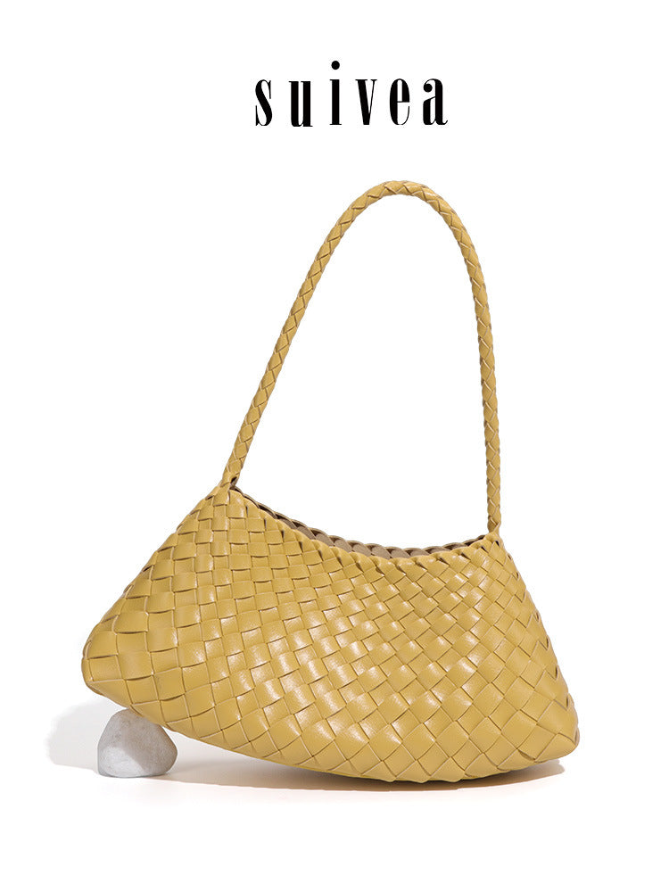 Vegetable Basket Simple Moon Commuter Portable Women's Shoulder Bag