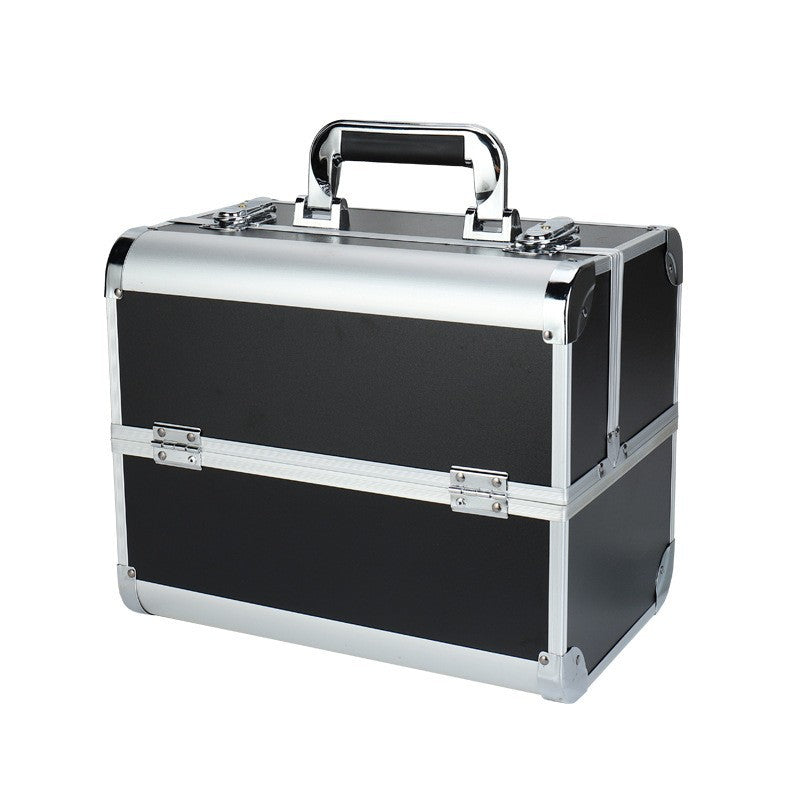 Aluminum Alloy Makeup Box Tattoo Embroidery Nail Beauty Eyelash Toolbox Cosmetic Cases