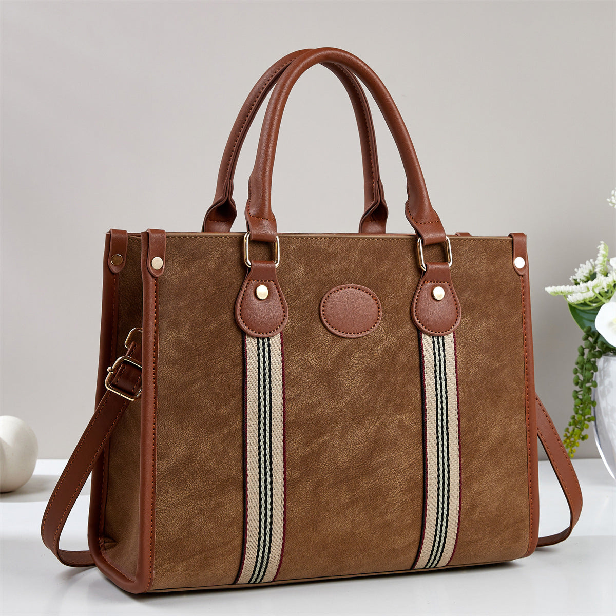 Women's Large Capacity Totes Simple Commute Portable Shoulder Bags