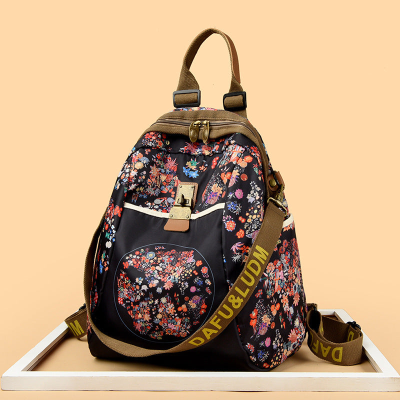 Women's Fashion Large Capacity Flower Lady Storage Bags