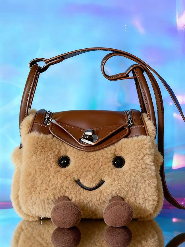 Knock Cute Fluffy Lindy One Portable Bags