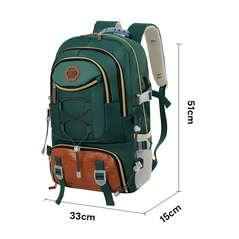 Large Capacity High Sense Hiking Oxford Leisure Backpack