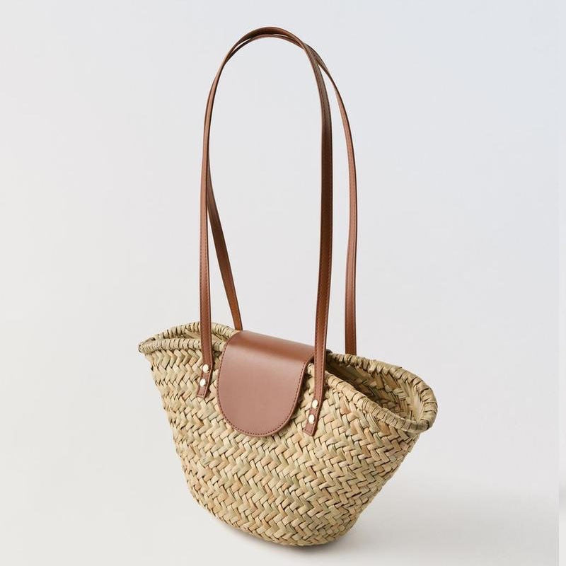 Women's Natural Grass Rattan Weave Vacation Beach Women's Handbag