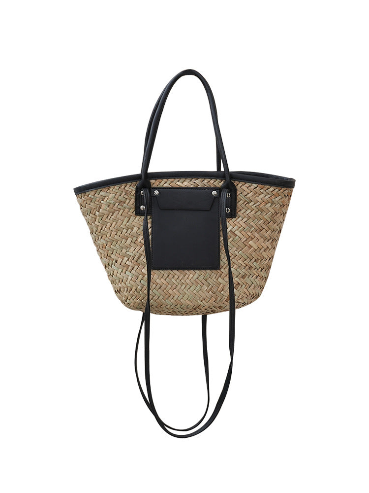 Plants Woven Big Straw Fashion Document Bags