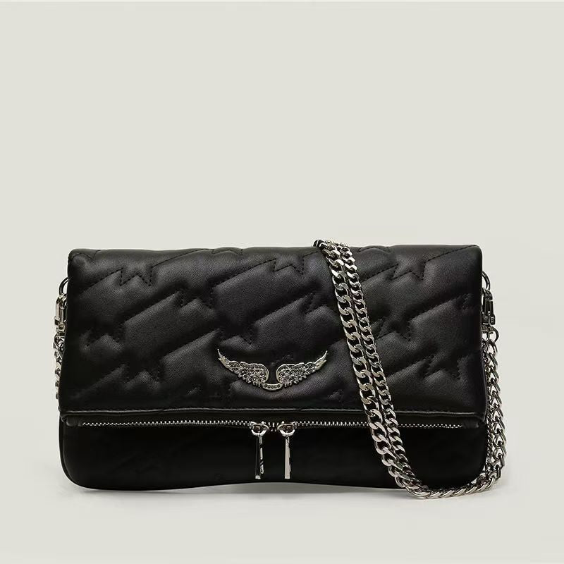Women's Fashion Black Vintage Luxury Design Women's Messenger Bag