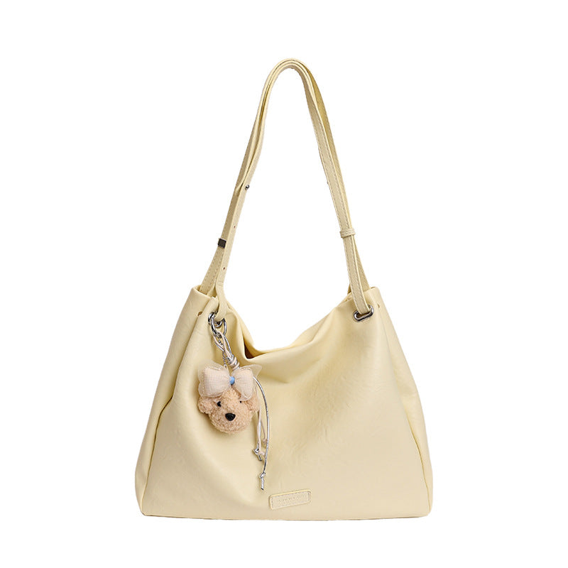 Women's Retro Fashionable Simple Elegant Large Capacity Shoulder Bags