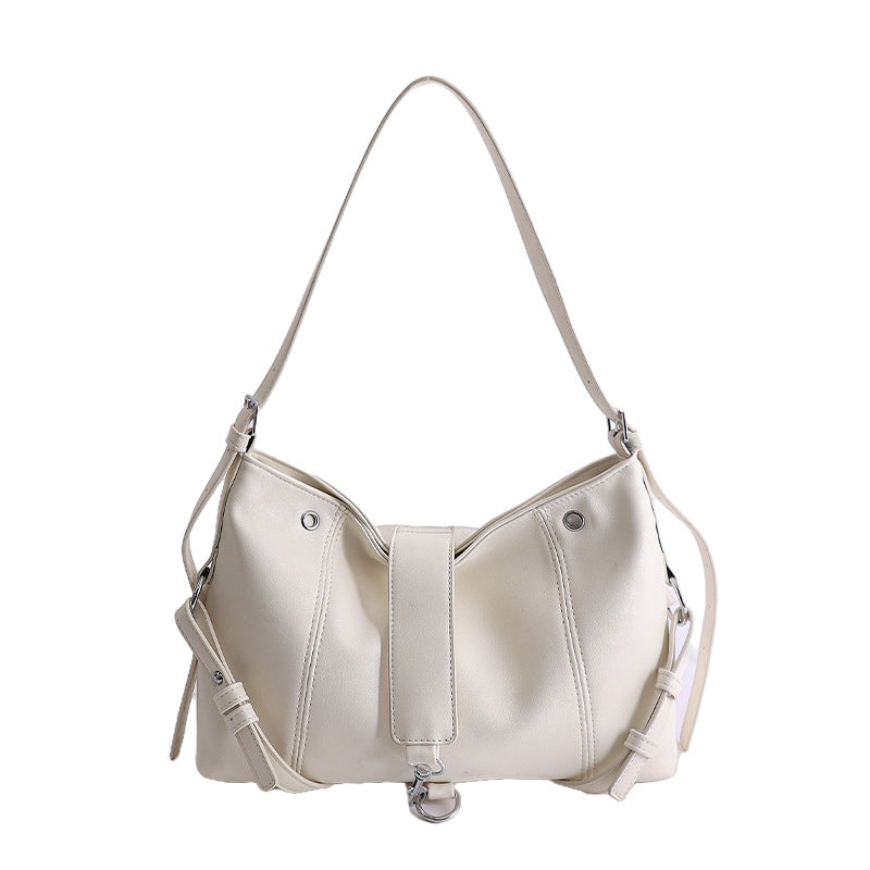 Women's Niche Large Capacity Commuter Locomotive Style Women's Shoulder Bag