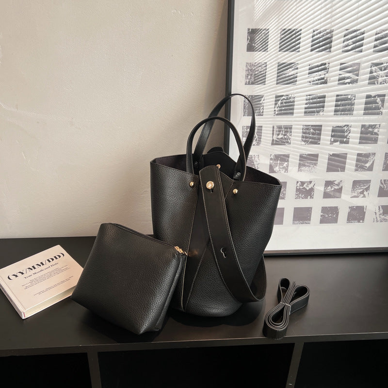 Comfortable Women's Design Suede Versatile Retro Bucket Bags
