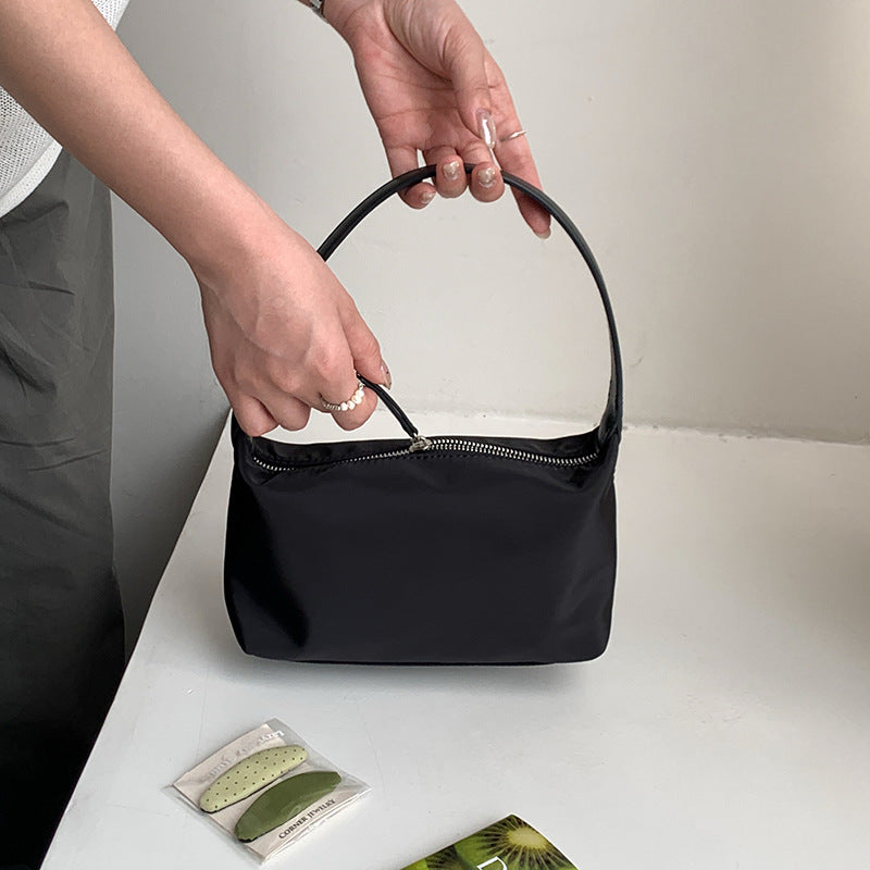 Women's Simple Pure Color Design Commuter Nylon Women's Handbag