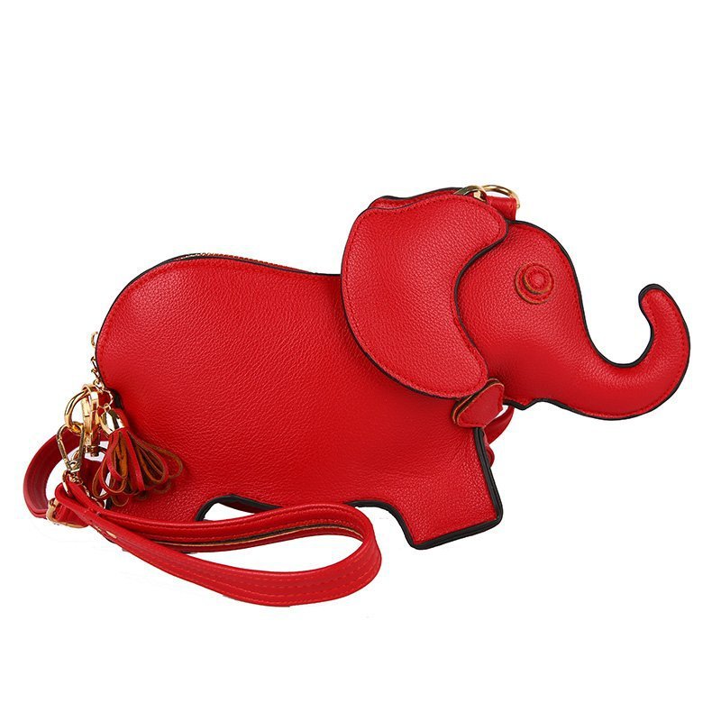 Funny Elephant Cartoon Young Shaped Mobile Women's Messenger Bag