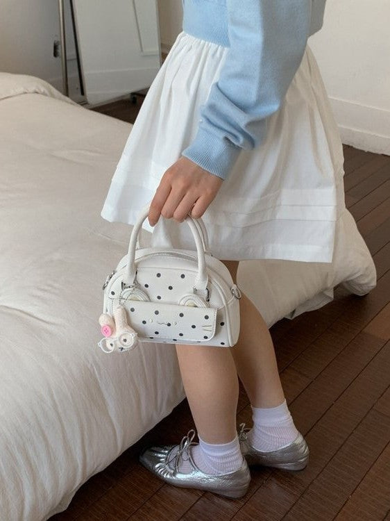 Women's Style Cute Cat Design Fashion Exquisite Polka Leisure Backpack